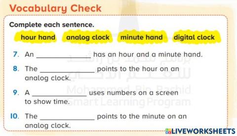 Time Vocabulary