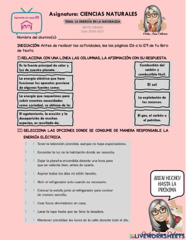 La energía en la naturaleza