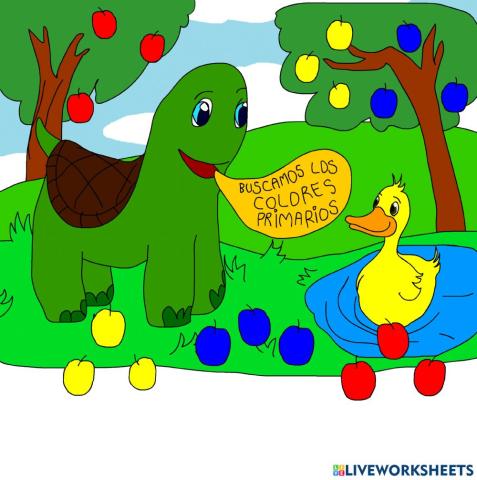 Identifica los COLORES PRIMARIOS