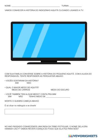 Aquitã, o indiozinho