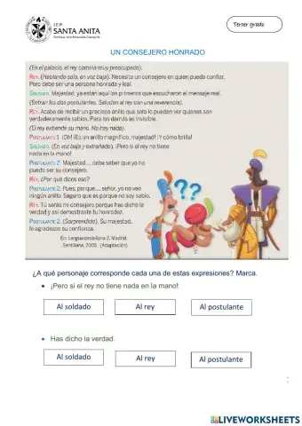 Un consejero honrado