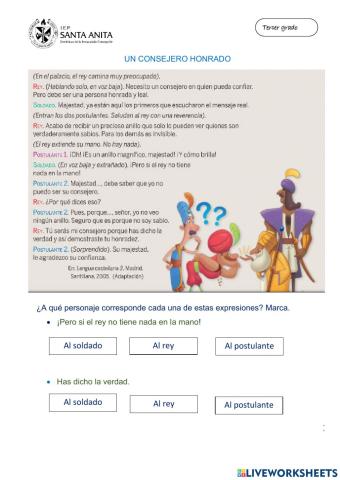 Un consejero honrado