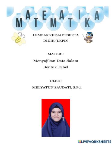 Statistik tabel distribusi frekuensi