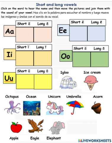 Short and long vowels