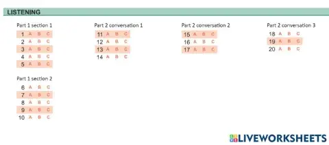 ESB C2 PT 1 - Listening 