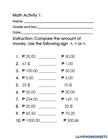 Comparing Philippine Coins and bills