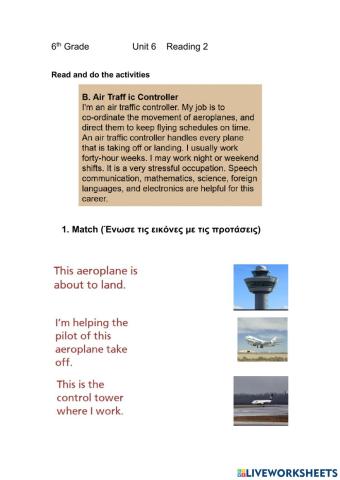 6th grade Unit 6 Lesson 1