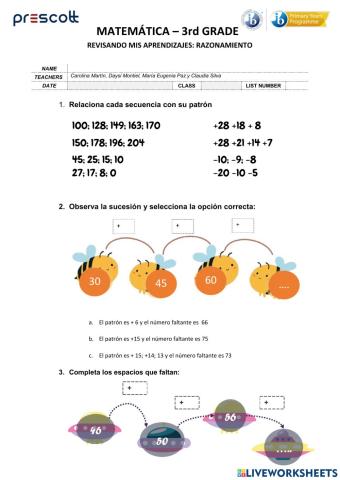 Razonamiento: series numéricas