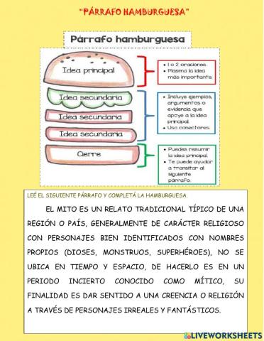 Ideas Principales y Secundarias