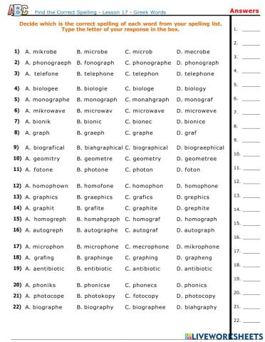 Lesson 17 Greek Words 3