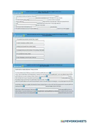 Modal and modal perfects