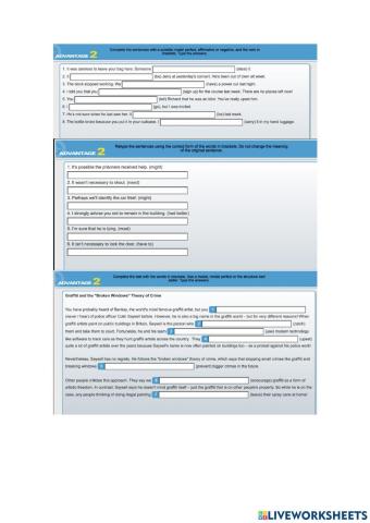 Modal and modal perfects