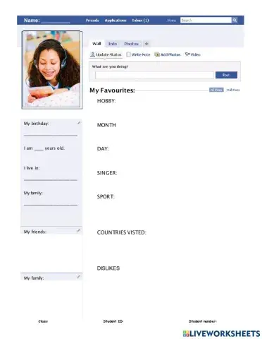 Facebook profile
