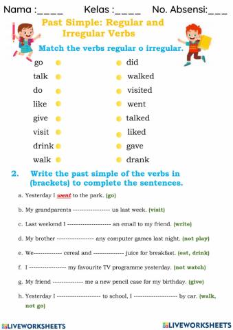 Penilaian Harian Simple Past Tense