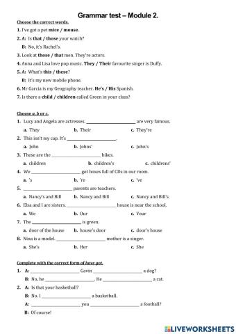 GTTT.1-Module 2. -Grammar revision