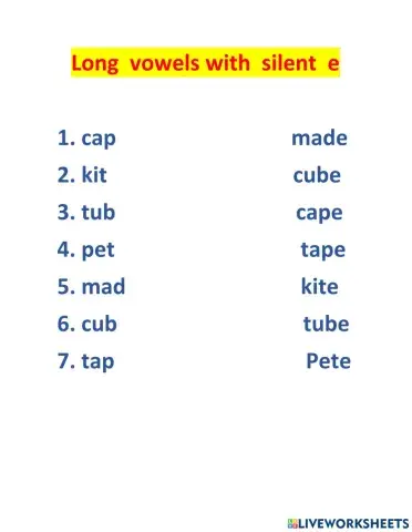 Long  vowels  with  silent  e