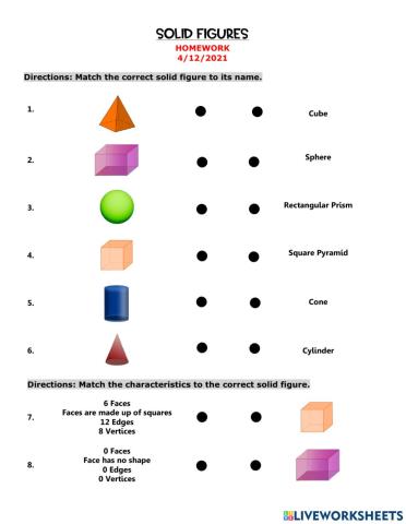 Solid Figures Homework