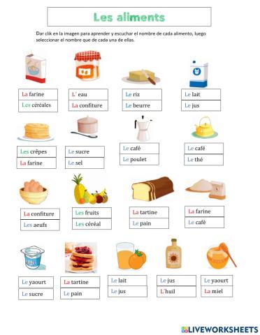 Les aliments