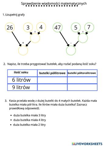 Powtórzenie wiadomości