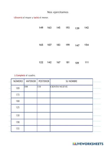 Anterior y posterior