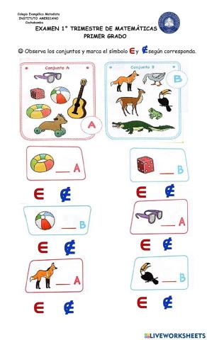 Examen 1º Trimestre matemáticas 2021 - 2