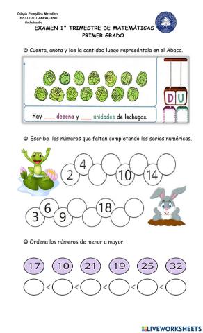Examen 1º Trimestre matemáticas 2021 - 4