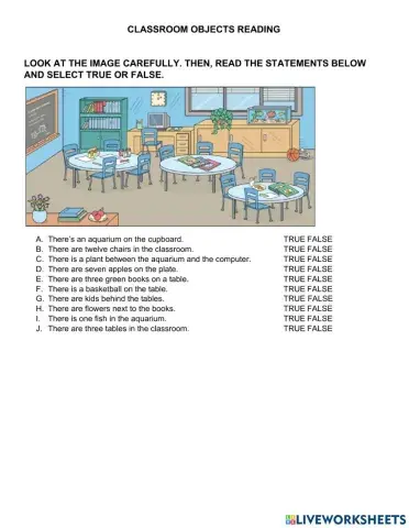Reading classroom objects