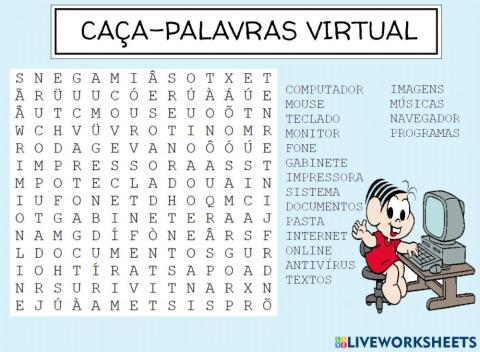 Caça palavras virtual