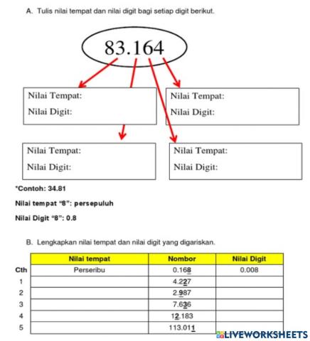 Matematik - Nilai Tempat Dan Nilai Digit Perpuluhan