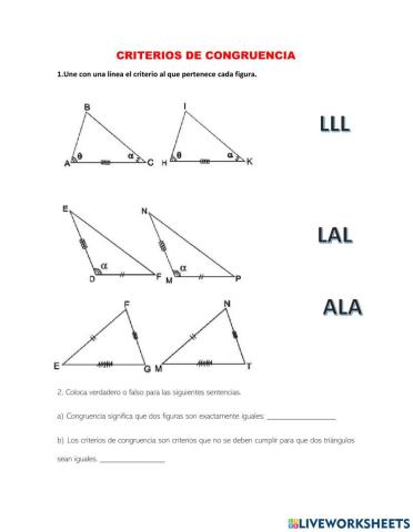 Congruencia de triángulos