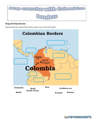 Colombian borders and interesting facts