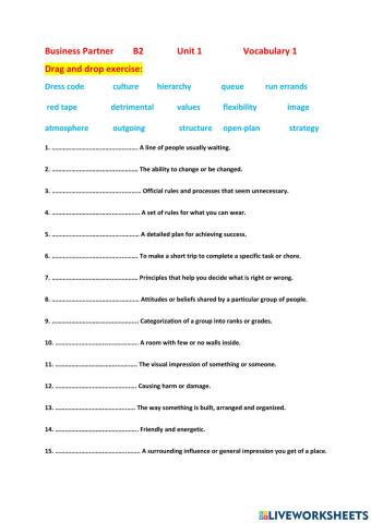 Business Partner B2 Unit 1 Part 1