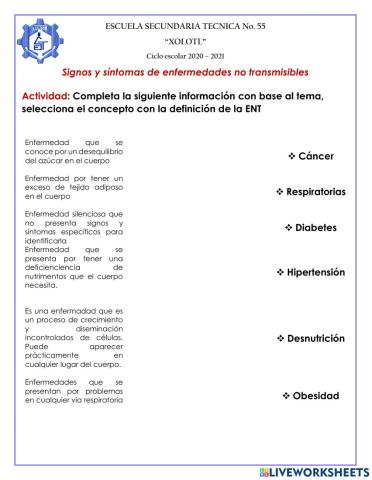 Enfermedades no trasmisibles