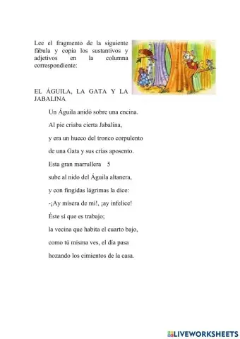 Sustantivos y adjetivos