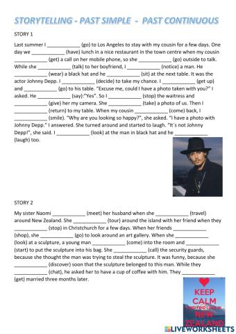 Storyteling past simple and continuous