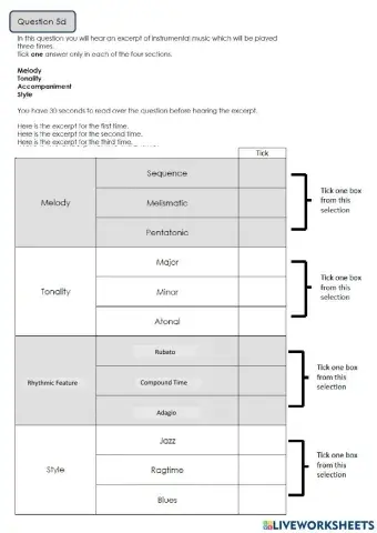 National 5 Practise Question 5d