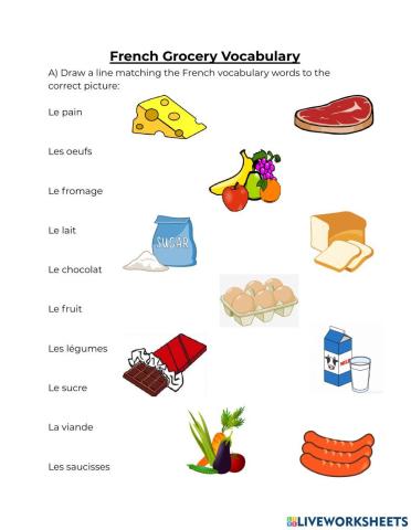 French Grocery Vocabulary - Graeme
