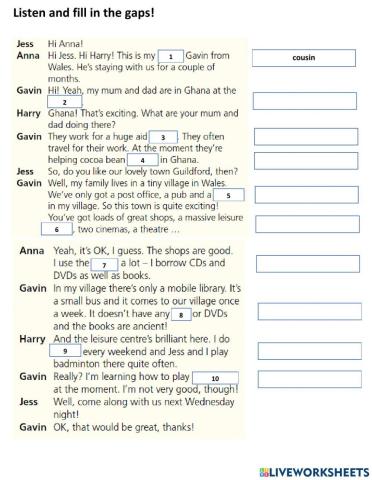 YL7 Lesson 1: Vocabulary