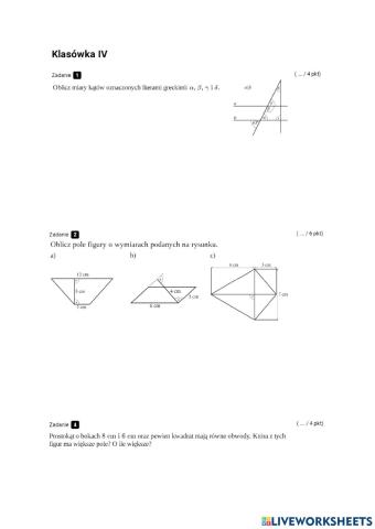 Figury na płaszczyźnie