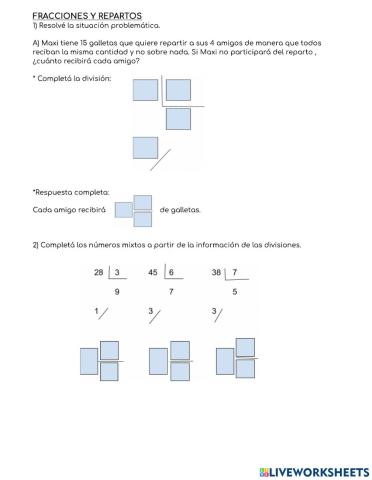 Fracciones y repartos