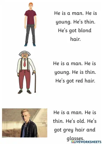 Happy street 1 describe people