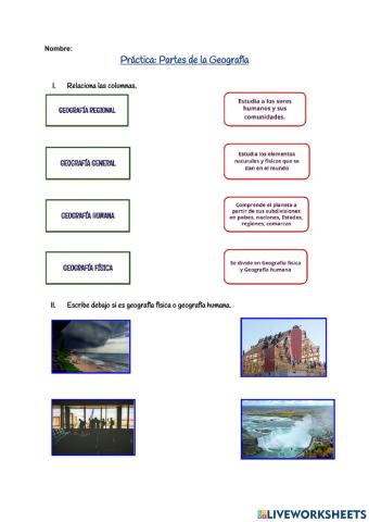 Partes de la Geografía