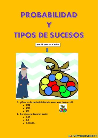 Probabilidad y tipos de sucesos