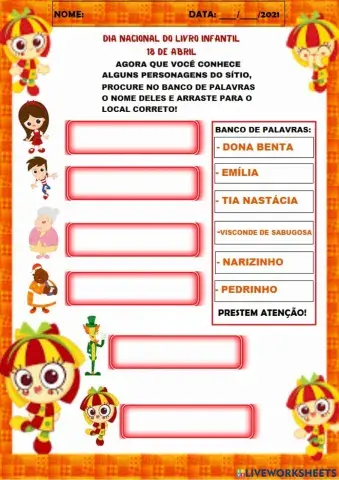 Dia do livro infantil