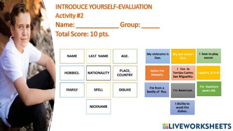 Introduce Yourself-Information Questions