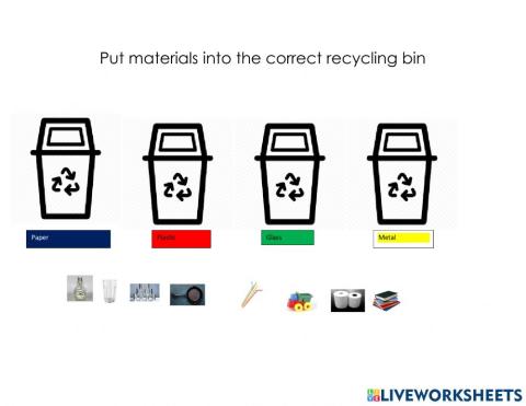 Sorting recycling materials