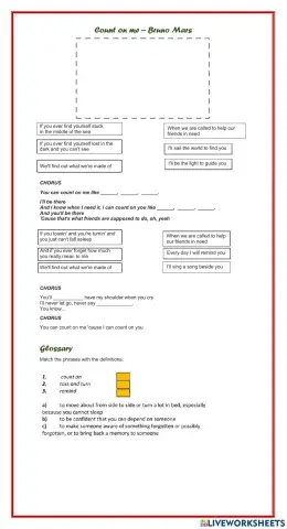 Count on Me - Bruno Mrs