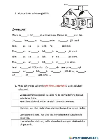 Sulghäälikute õigekiri. Otsekõne