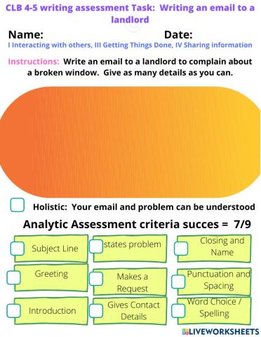 Writing An Email To a Landlord