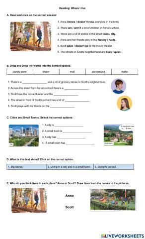 Reading: Where I live 3